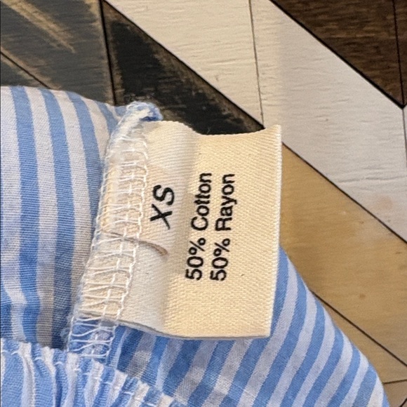 PARKE Blue + White Striped Boxer Shorts size XS - Picture 4 of 5